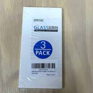 Glass Screen Protector Premium Tempered iPhone 12 Max/12Pro Set of 3 New In Box
